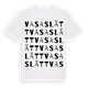 White t-shirt med Vasaslätt ordlek t-shirt