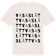 Vintage White t-shirt med Vasaslätt ordlek t-shirt