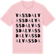 Pink Cotton t-shirt med Vassdal ordlek t-shirt