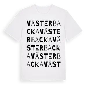 Västerbacka ordlek t-shirt – ekologisk bomull t-shirt från Pinshirt