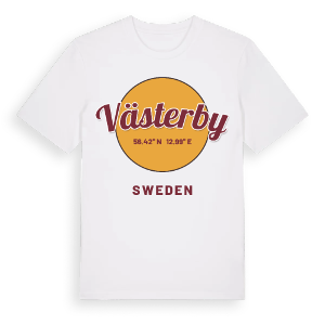 Västerby cirkel t-shirt – ekologisk bomull t-shirt från Pinshirt