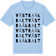 Blue Soul t-shirt med Västra Åkralt ordlek t-shirt