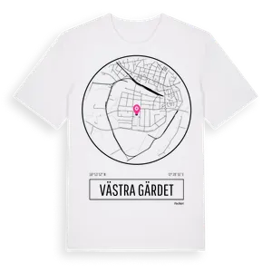Västra Gärdet t-shirt – ekologisk bomull t-shirt från Pinshirt