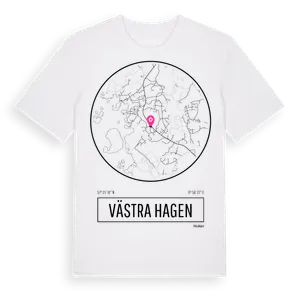 Västra Hagen t-shirt – ekologisk bomull t-shirt från Pinshirt