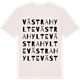 Vintage White t-shirt med Västra Hylte ordlek t-shirt