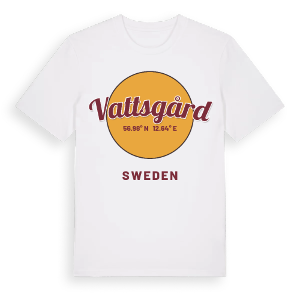 Vattsgård cirkel t-shirt – ekologisk bomull t-shirt från Pinshirt