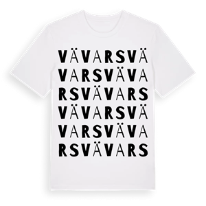 Vävars ordlek t-shirt – ekologisk bomull t-shirt från Pinshirt