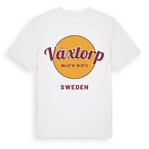 Våxtorp cirkel t-shirt – ekologisk bomull t-shirt från Pinshirt