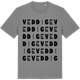 Mid Heather Gray t-shirt med Veddige ordlek t-shirt
