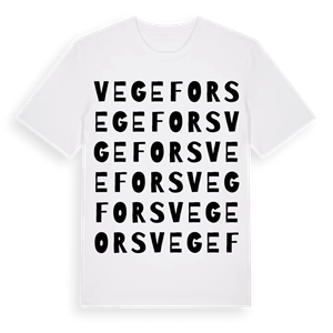 Vegefors ordlek t-shirt – ekologisk bomull t-shirt från Pinshirt