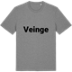 Mid Heather Gray t-shirt med Veinge fetstil t-shirt
