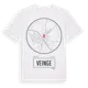 White t-shirt med Veinge t-shirt