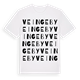 White t-shirt med Veinge by ordlek t-shirt