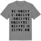 Mid Heather Gray t-shirt med Veinge by ordlek t-shirt