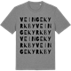 Mid Heather Gray t-shirt med Veinge kyrkby ordlek t-shirt