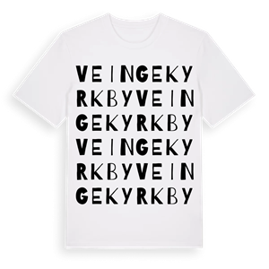 Veinge kyrkby ordlek t-shirt – ekologisk bomull t-shirt från Pinshirt