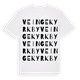 Veinge kyrkby ordlek t-shirt