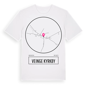 Veinge kyrkby t-shirt – ekologisk bomull t-shirt från Pinshirt