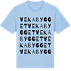 Blue Soul t-shirt med Vekabygget ordlek t-shirt
