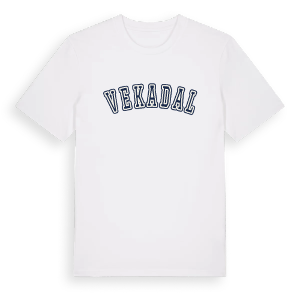 Vekadal college t-shirt – ekologisk bomull t-shirt från Pinshirt