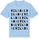 Blue Soul t-shirt med Vekadal ordlek t-shirt