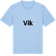 Blue Soul t-shirt med Vik fetstil t-shirt