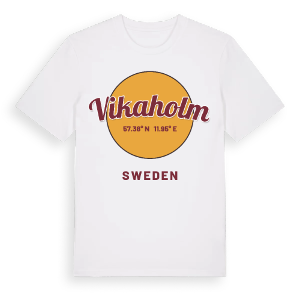 Vikaholm cirkel t-shirt – ekologisk bomull t-shirt från Pinshirt