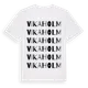 White t-shirt med Vikaholm ordlek t-shirt
