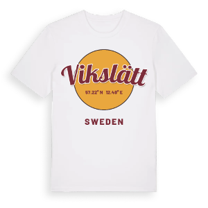 Vikslätt cirkel t-shirt – ekologisk bomull t-shirt från Pinshirt