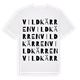 Vildkärren ordlek t-shirt