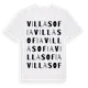 White t-shirt med Villa Sofia ordlek t-shirt