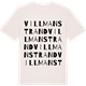 Vintage White t-shirt med Villmanstrand ordlek t-shirt