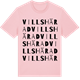 Pink Cotton t-shirt med Villshärad ordlek t-shirt
