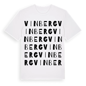 Vinberg ordlek t-shirt – ekologisk bomull t-shirt från Pinshirt