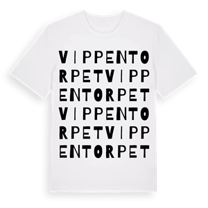 Vippentorpet ordlek t-shirt – ekologisk bomull t-shirt från Pinshirt