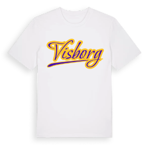 Visborg baseball t-shirt – ekologisk bomull t-shirt från Pinshirt