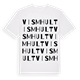 White t-shirt med Vismhult ordlek t-shirt