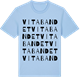 Blue Soul t-shirt med Vita bandet ordlek t-shirt