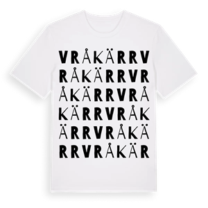 Vråkärr ordlek t-shirt – ekologisk bomull t-shirt från Pinshirt