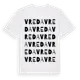 White t-shirt med Vreda ordlek t-shirt
