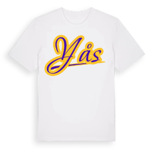 Yås baseball t-shirt – ekologisk bomull t-shirt från Pinshirt