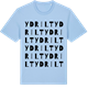 Blue Soul t-shirt med Ydrilt ordlek t-shirt