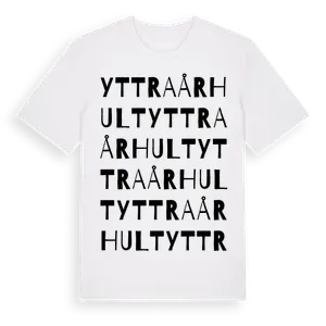 Yttra Århult ordlek t-shirt – ekologisk bomull t-shirt från Pinshirt