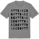 Mid Heather Gray t-shirt med Yttra Berg ordlek t-shirt