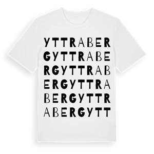 Yttra Berg ordlek t-shirt – ekologisk bomull t-shirt från Pinshirt