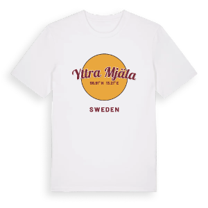 Yttra Mjäla cirkel t-shirt – ekologisk bomull t-shirt från Pinshirt