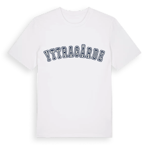 Yttragärde college t-shirt – ekologisk bomull t-shirt från Pinshirt
