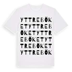 Yttre Böket ordlek t-shirt – ekologisk bomull t-shirt från Pinshirt