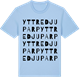 Blue Soul t-shirt med Yttre Djuparp ordlek t-shirt