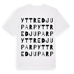 Yttre Djuparp ordlek t-shirt – ekologisk bomull t-shirt från Pinshirt